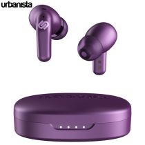URBANISTA SEOUL brezžične slušalke, Bluetooth® 5.2, TWS, do 32 ur predvajanja, upravljanje na dotik, brezžično polnjenje, nizka zakasnitev, vijolične (Vivid Purple)