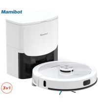 Mamibot EXVAC900S robotski sesalnik s postajo, 3v1 hibrid (sesanje, pometanje, pomivanje), 4000Pa, LDS 5.0 navigacija, WiFi, aplikacija, 2v1 CRAFT Y postaja, bel