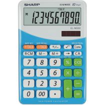 SHARP kalkulator EL332BBL, 10M, namizni