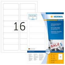 Herma etikete Superprint Removables, 88.9x33.8 mm, 100/1