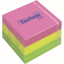 3M samolepilna kocka, Tartan, 76 x 76 mm, 400/1, neon