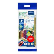 Staedtler barvice Noris 12/1 v kartonski škatli + radirka in svinčnik , v blister vrečki