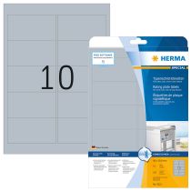 Herma etikete Superprint, 96x50.8 mm, 25/1, srebrne