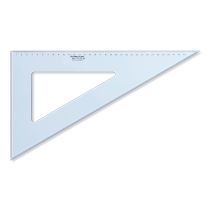 Steadtler trikotnik Transparent, moder, 60/30 stopinj, 36 cm