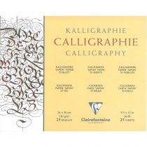 Clairefontaine blok za kaligrafijo, 24x30 cm, 25 listni, 130 g
