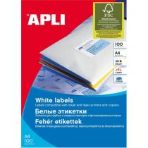 Bele nalepke APLI, 210 x 148 mm