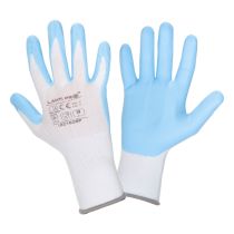Rokavice nitril bele-modre ,"6", ce, LAHTI l221606k