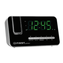 Radiobudilka FIRST AM/FM, dual alarm, projekcija, AUX, temp. T-2421-7