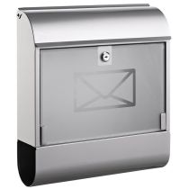 Poštni nabiralnik ALCO 8608 kovinski srebrn