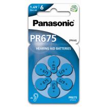 Panasonic baterije za slušni aparat PR675  PR675LH/6LB