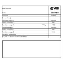 VOX indukcijska vgradna plošča EBI 200DB