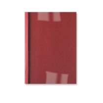 GBC Platnice 6 mm, rdeče, usnje, 10 kos za toplotno vezavo