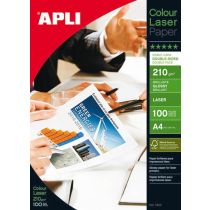 APLI Foto papir A4 Laser Glossy 210g 100 listov