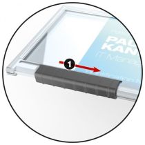 Durable Ovitek za magnetne kartice PUSHBOX s trakom, za eno kartico, 10 kos