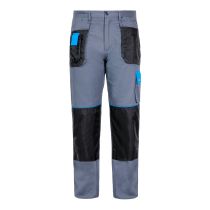 Delovne hlače sivo-modre, 100% BOMBAŽ 190G L(52) LAHTI L4050452
