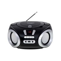 Prenosni Boombox ADLER 1181 z radijem, CD-MP3-USB, 2x1,7W, črne barve