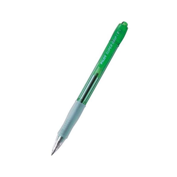 Kemični svinčnik Pilot SUPER GRIP neon BPGP-10N-F-G zelen 12 kosov