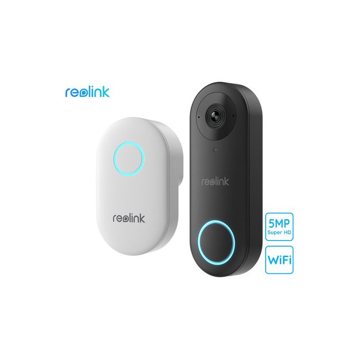 Reolink Doorbell WiFi pametni video zvonec, 2K+, WiFi, nočno snemanje, zaznavanje gibanja, aplikacija, dvosmerna komunikacija, vodoodpornost