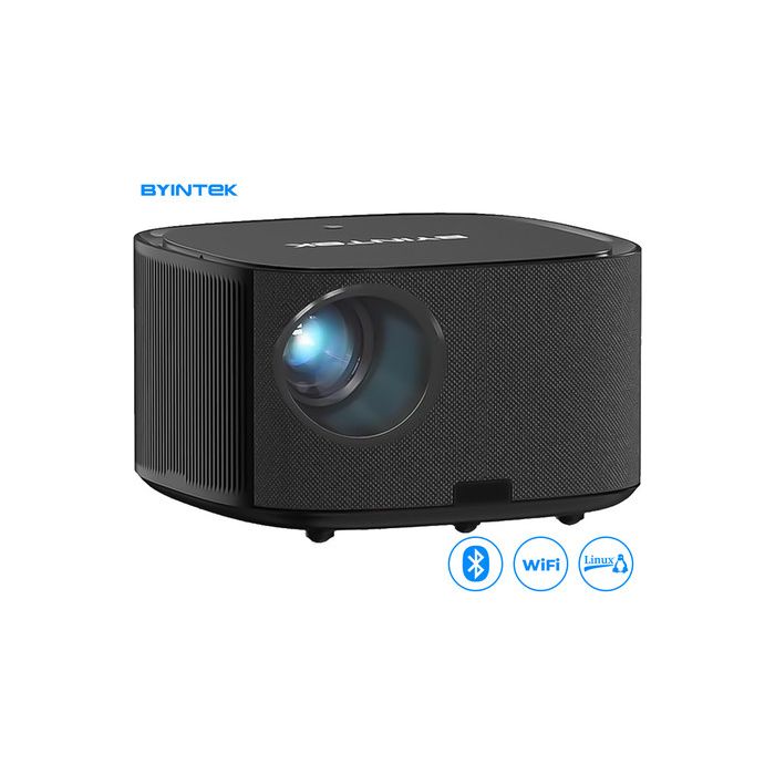 BYINTEK X30 prenosni LED projektor, Full HD, WiFi, Bluetooth, 650 lumnov, ZOOM, zvočniki, max 4K UHD, USB / HDMI / AUX, + daljinec