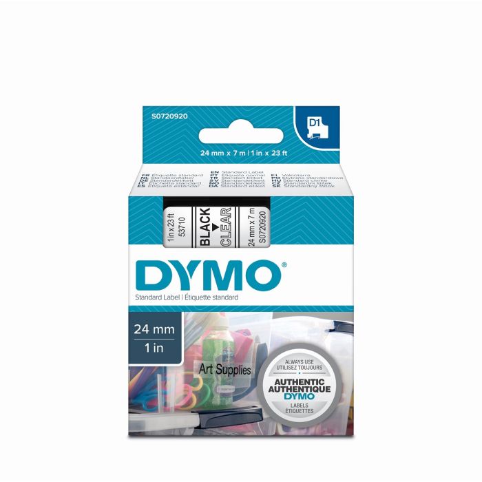 Trak za tiskalnike nalepk DYMO D1 24MM/7M-PROZOREN 53710