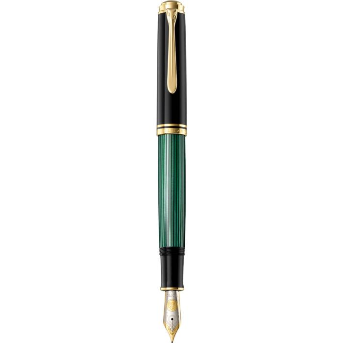 Pelikan nalivno pero Souveran M1000, črno-zelen, F konica