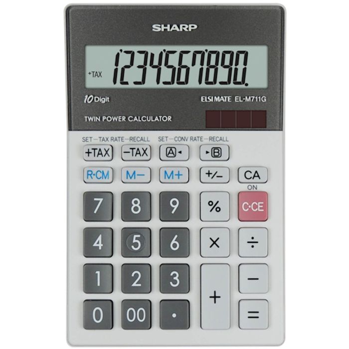 SHARP kalkulator ELM711GGY, 10M, namizni