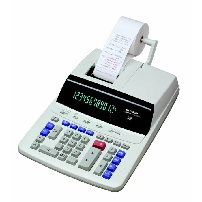 SHARP kalkulator CS2635RHGY, 12M, računski stroj