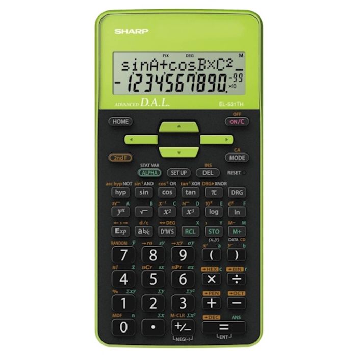 SHARP kalkulator EL531THBGR, 273F, 2V, tehnični