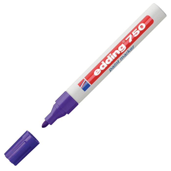Marker z lakom Edding E-750, 2-4 mm, vijoličen 10 kosov