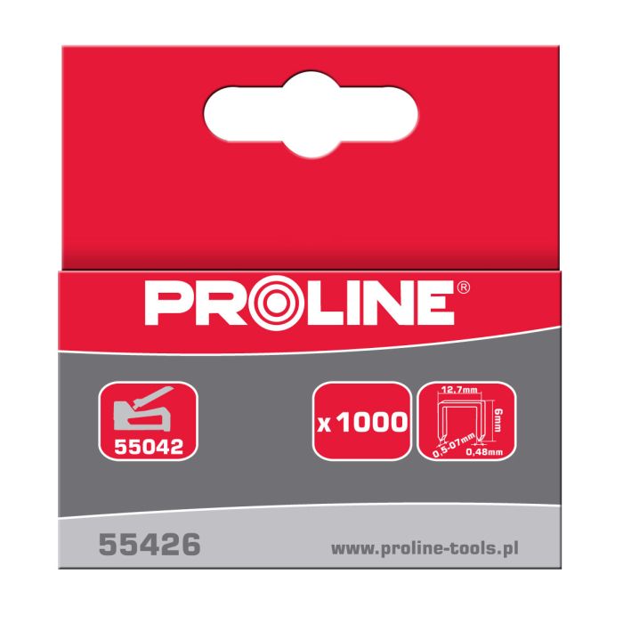 Sponke tip r/50 6mm 12,7*0,7mm 1000kom PROLINE PROLINE-PROFIX 55426