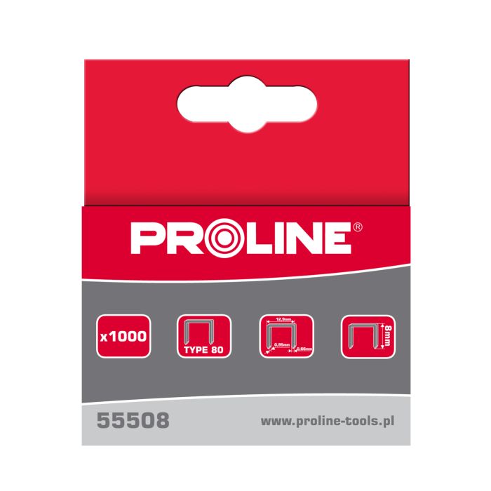 Sponke tip 80 12mm 12,9*0,95mm 1000kom PROLINE PROLINE-PROFIX 55512