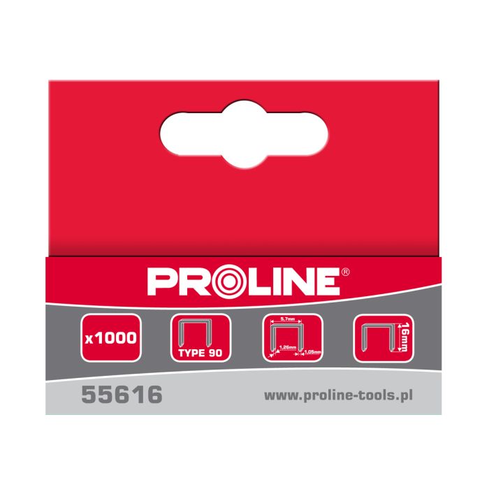 Sponke tip 90 16mm 5,7*1,26mm 1000kom PROLINE PROLINE-PROFIX 55616