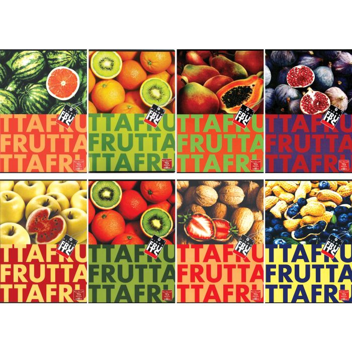 Zvezek Pigna Fruits A4 črte z robom OC