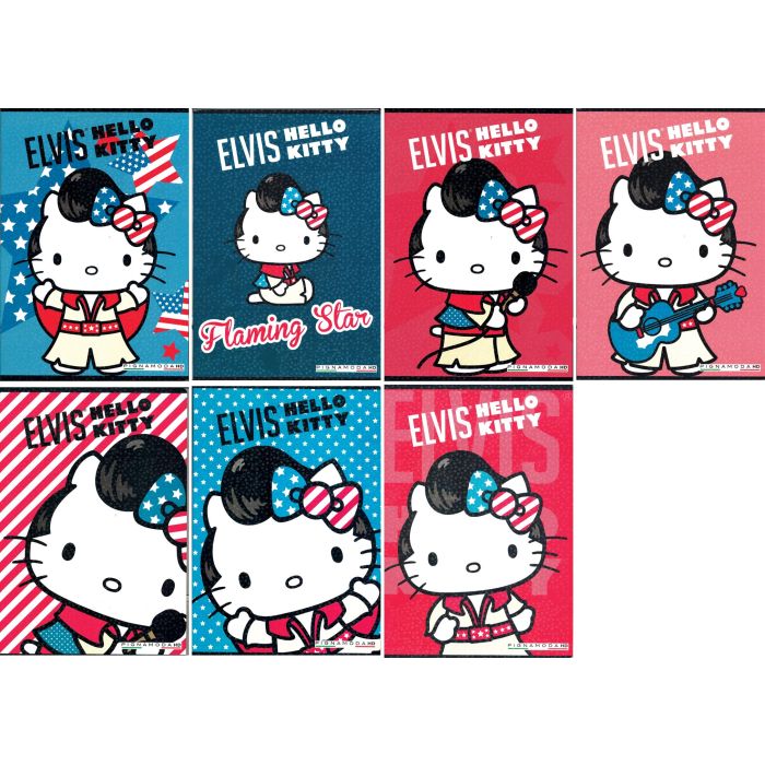 Zvezek Pigna Hello Kitty Elvis A4 črte z robom OC