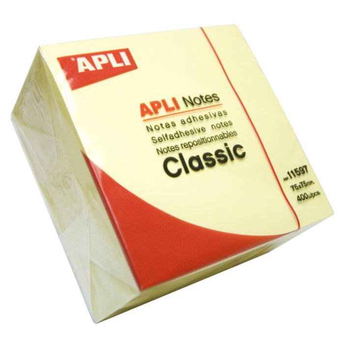 Kocka samolepilnih lističev APLI 400 kosov