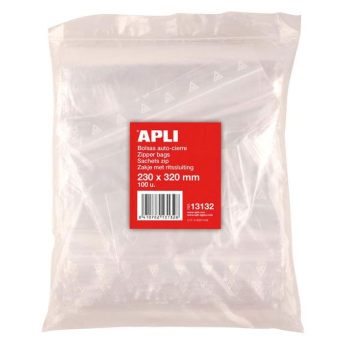 Vrečke z zip zapiranjem APLI 180 x 250 mm 100 kos