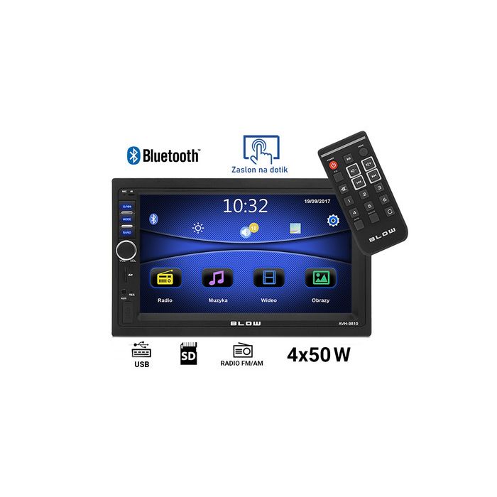 Avtoradio BLOW AVH9810 78-219 MP5 / 2DIN / LCD 7" / RDS, Touch