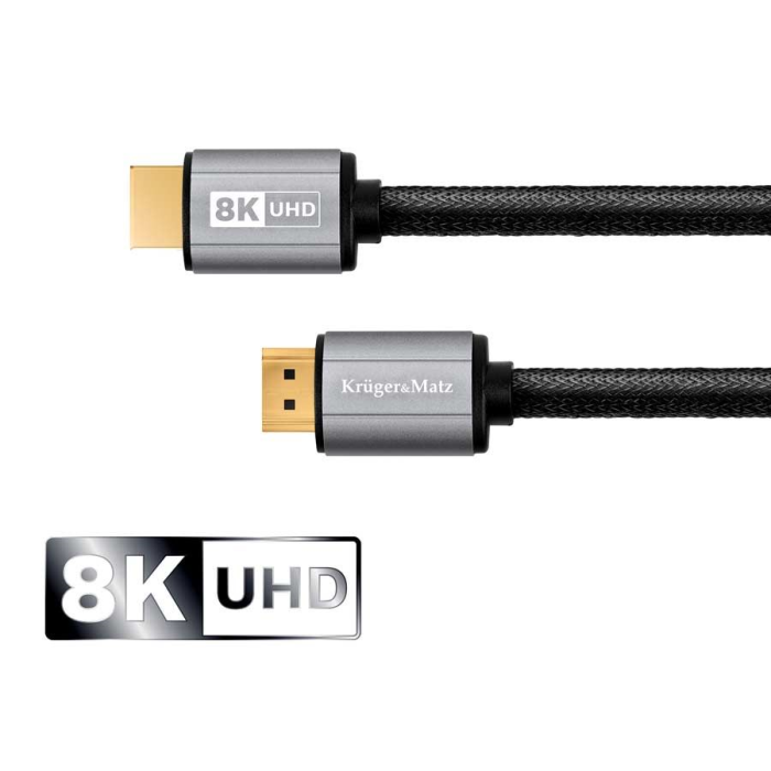 HDMI kabel Kruger & Matz M. - M. 8K - UHD, ver. 2.1,  1,8m CC-111-8K-1.8