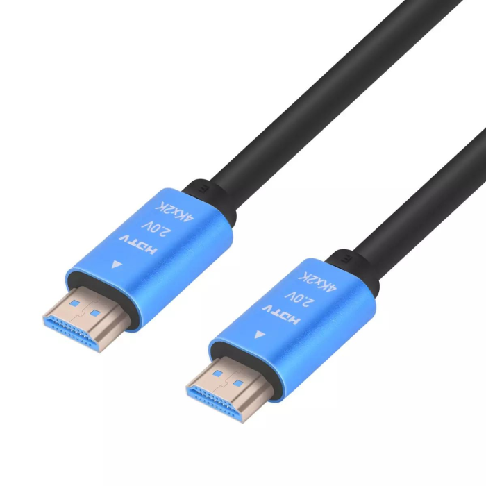HDMI kabel M-M, ver. 2.0, 4K,  1m, gold