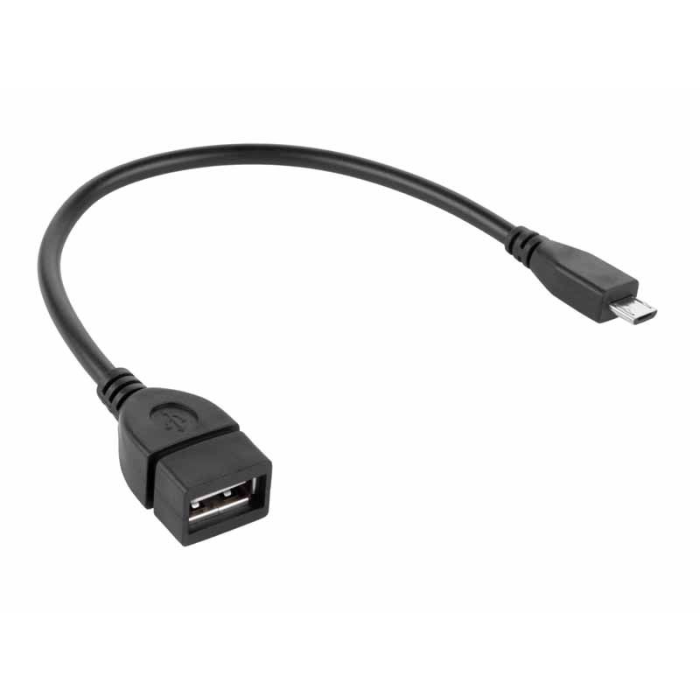 USB kabel A ž. - USB mikro m. OTG za tablice, 20cm CC-124/0,2