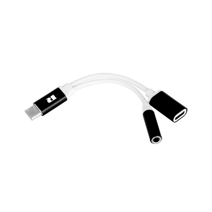 Adapter Rebel USB tip C adapter - Jack 3.5 vtičnica stereo + USB tip C, 15 cm CC-150