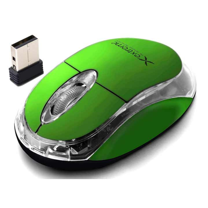 Miška brezžična ESPERANZA HARRIER RF nano, zelena, 1000dpi CC-MOUXM105G