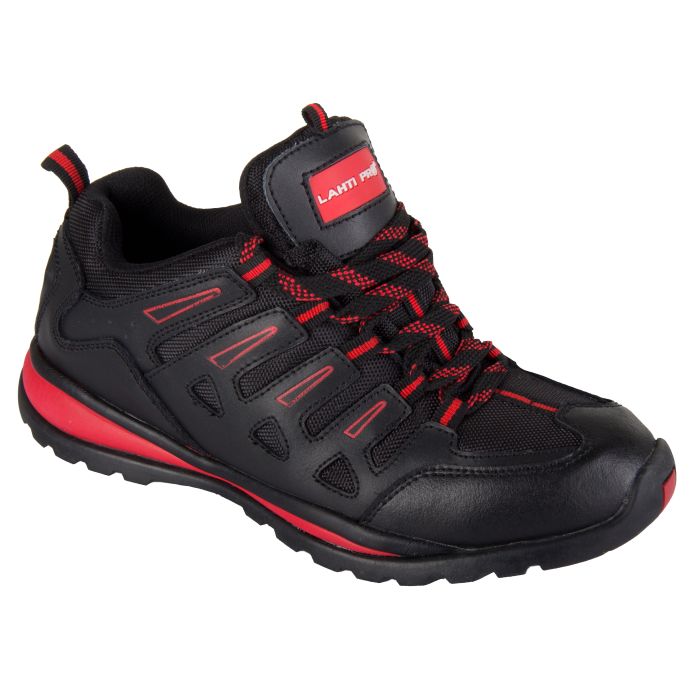 Čevlji OXF usnjeni, črno/rdeči, SB SRA 42 LAHTI L3040242