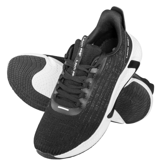 Čevlji, pleteni, 3d, črno-beli, "40", LAHTI PROFIX l3042740