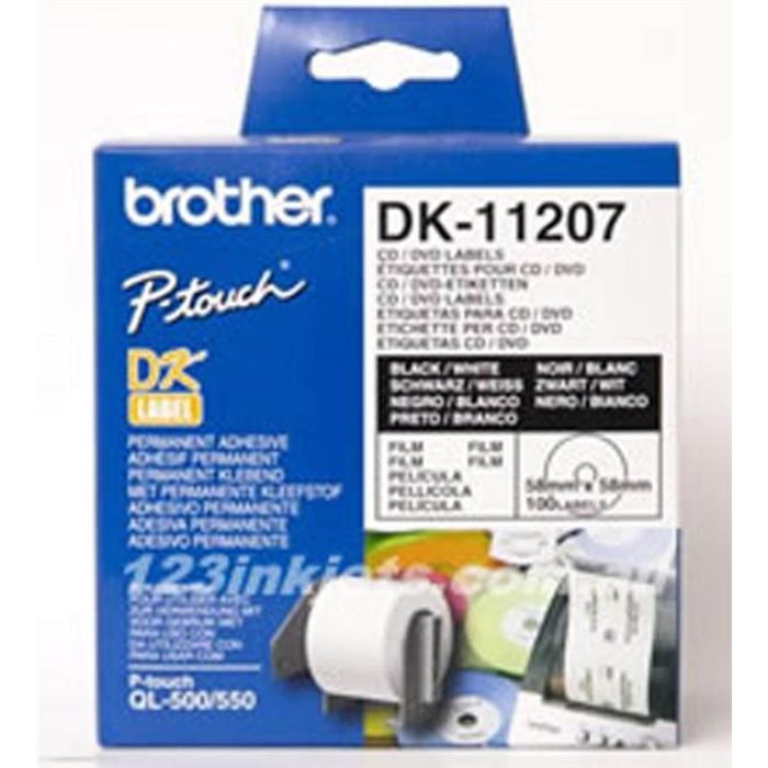 Nalepke Brother DK11207 CD/DVD