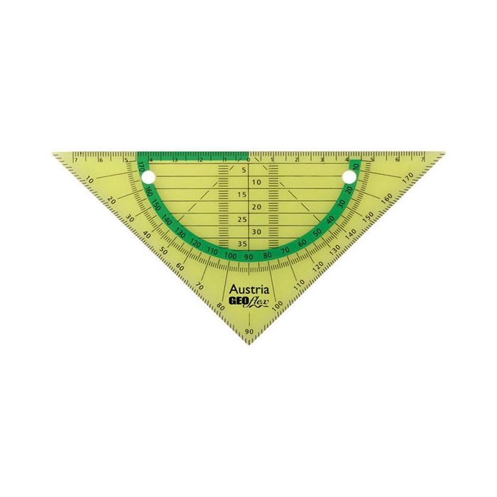 GEOflex trikotnik Aristo flexi 15cm neon zelen