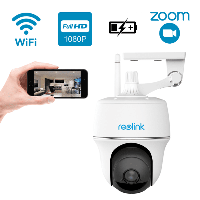 Brezžična kamera Reolink ARGUS PT, WiFi, 1080p Full HD, nočno snemanje, senzor gibanja