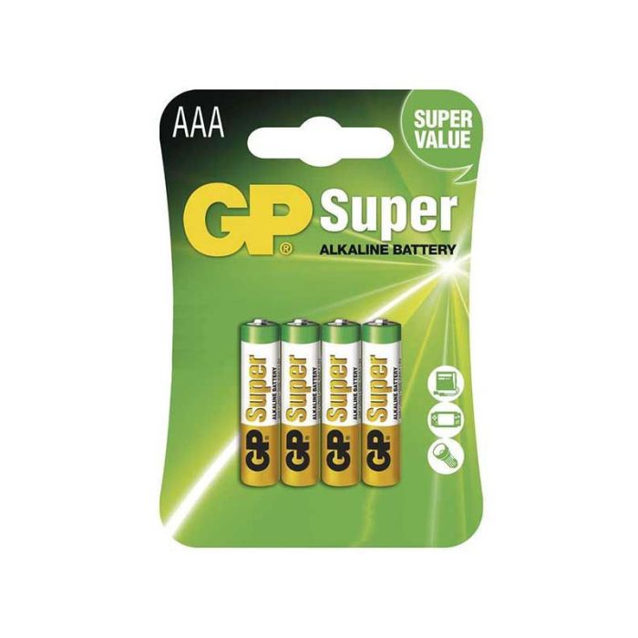 Baterija alkalna GP SUPER R03 - AAA 1.5V, 4 / 1