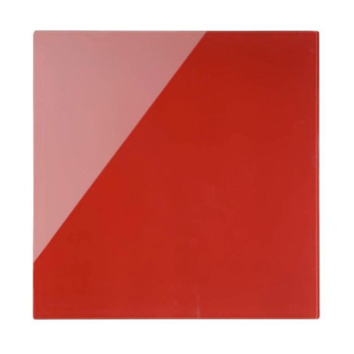 Stenska steklena tabla Bi-Office 38 x 38 cm, rdeča magnetna