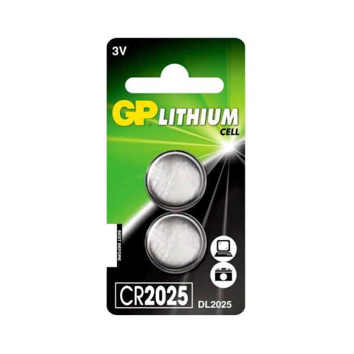 Baterija GP CR2025 LITHIUM 3V, 2kos/blister